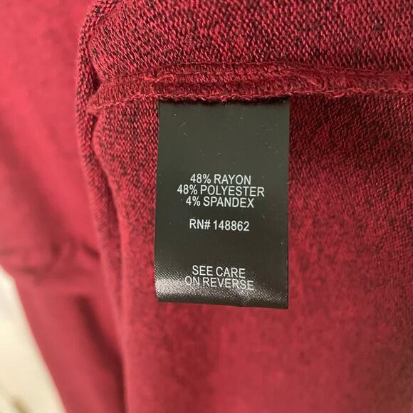 NWT Torrid Red Black Super Soft Plush Dark Red Wrap Waist Skater Dress Size 3X - Picture 6 of 8